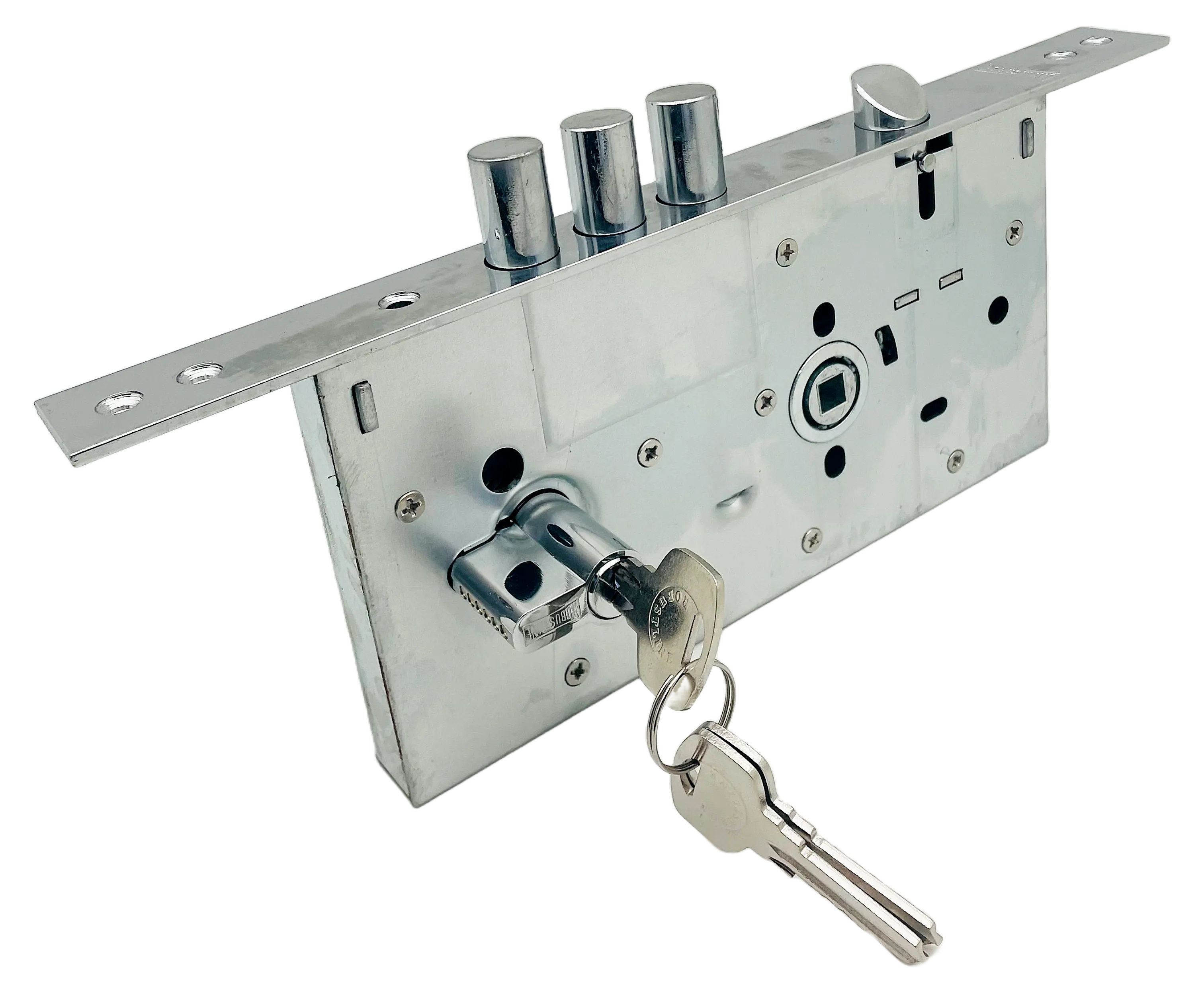 Robustline Locks & Cylinders Lock Body Lockbody With 70mm Cylinder 85mmx60mm 3 Rod "robustline Security Lock Hardware